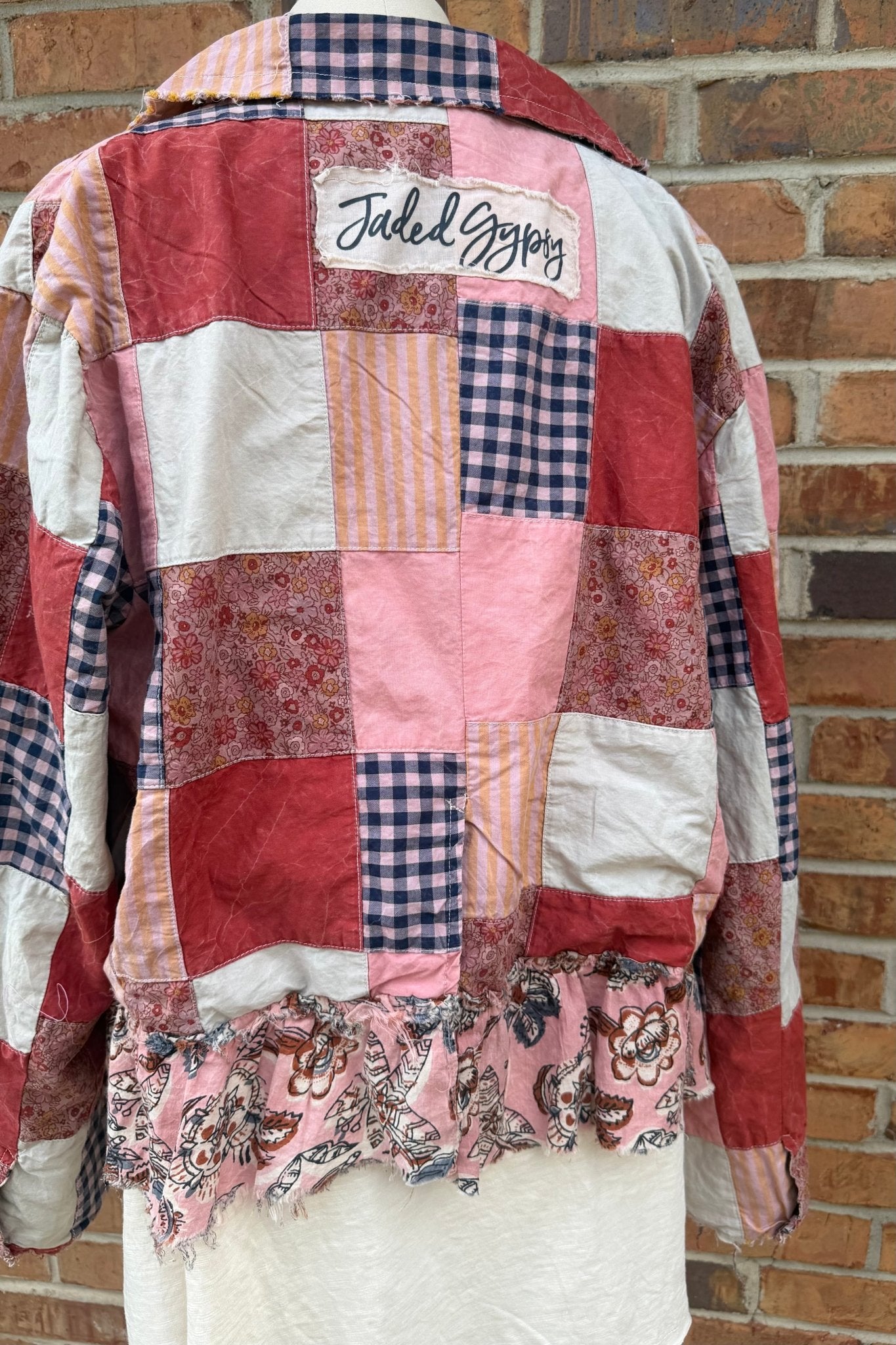 Blush Trail Patched Up Jacket - ivyandlavyboutique Jaded Gypsy