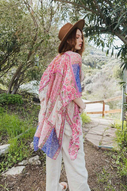 Bohemian Burnout Velvet Kimono - ivyandlavyboutique Leto Accessories
