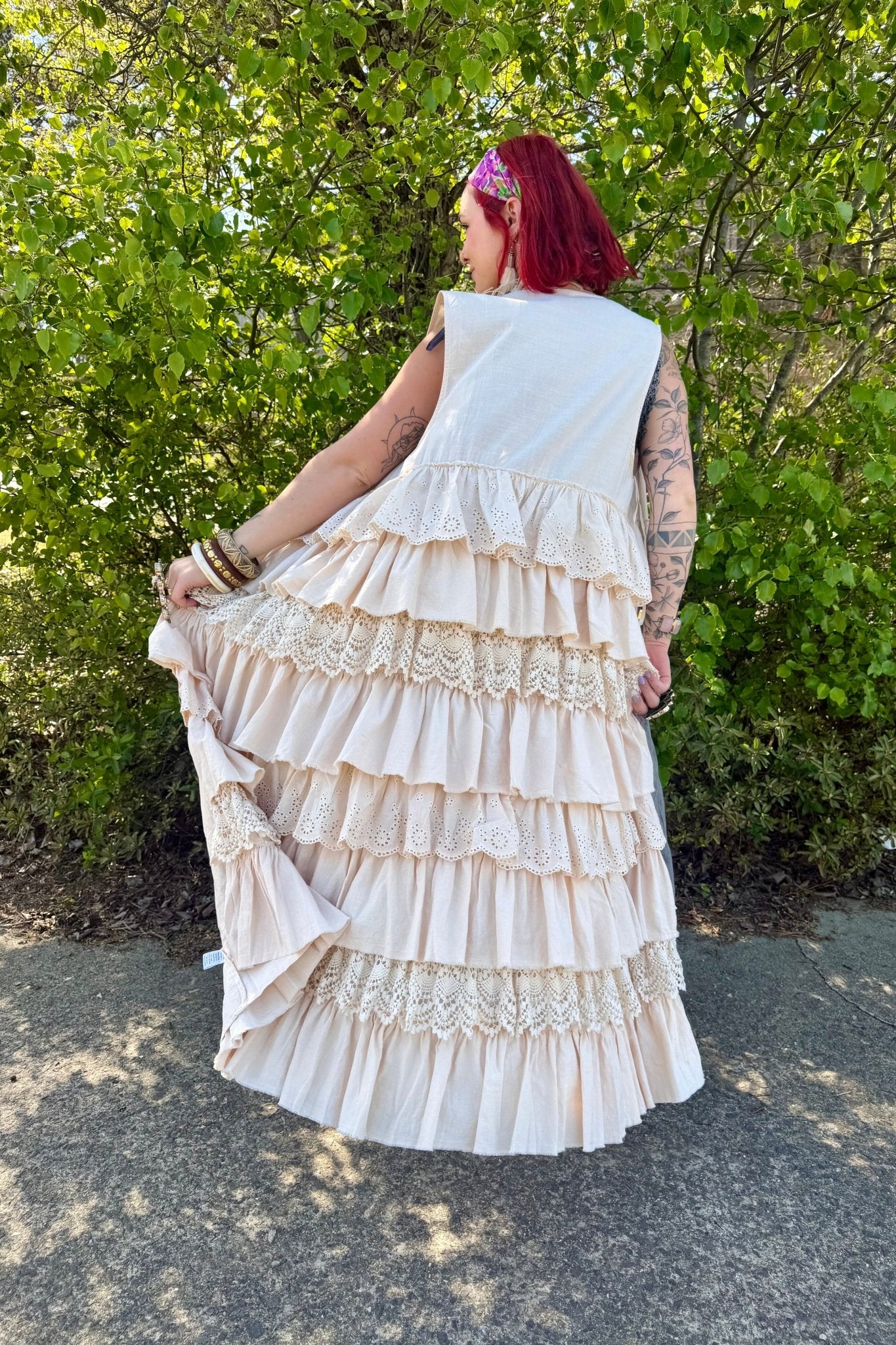 Bohemian Romance Front Tie Duster - ivyandlavyboutique Blue Velvet