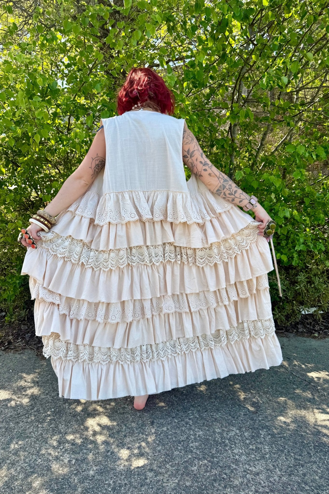 Bohemian Romance Front Tie Duster - ivyandlavyboutique Blue Velvet