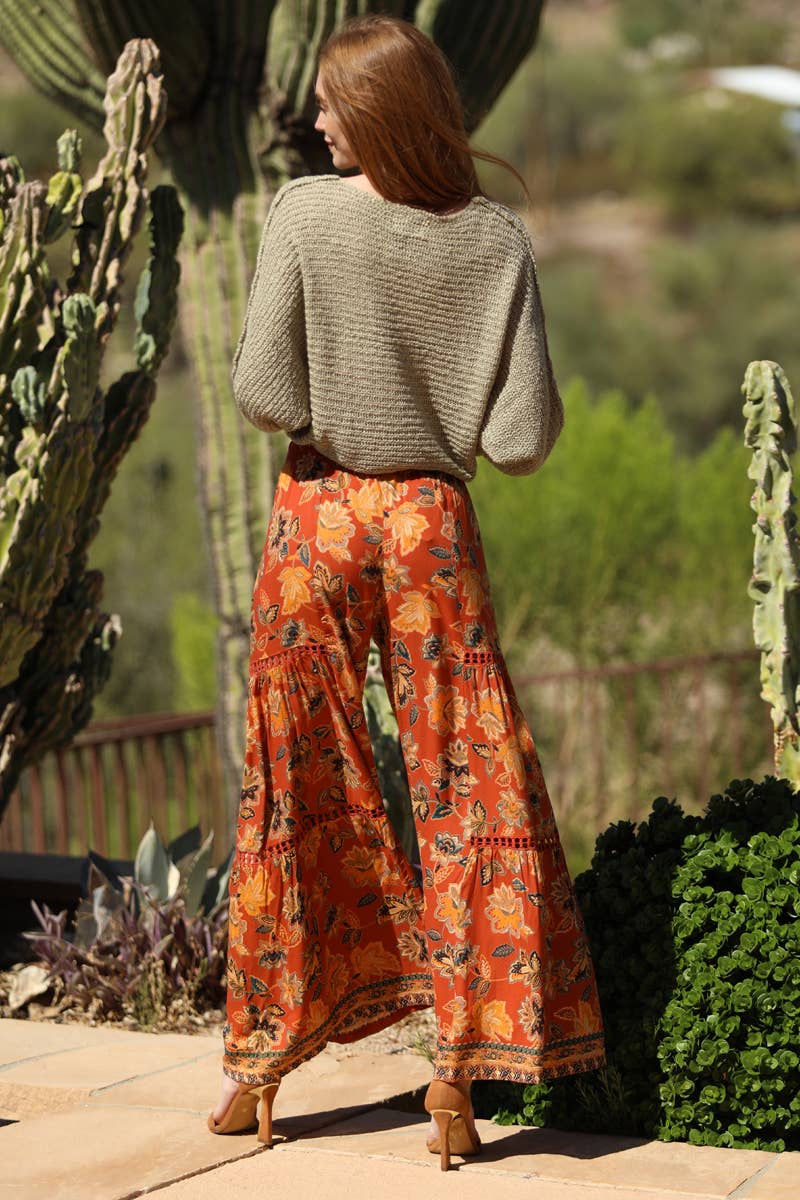 Boho Days Wide Leg Pant - ivyandlavyboutique ANGIE