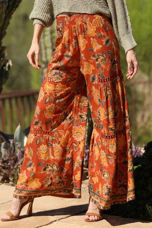 Boho Days Wide Leg Pant - ivyandlavyboutique ANGIE