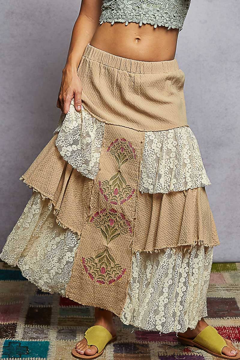 Boho Dreaming Maxi Skirt - ivyandlavyboutique Pol Clothing