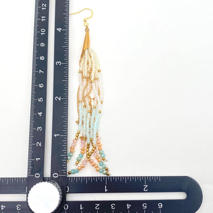 Boho Hand-woven Seed Beads Tassels Earrings - BJ/SB: Style 2 - ivyandlavyboutique Mio Queena