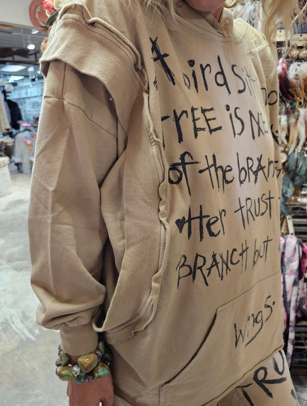 Borrowed Wings Hoodie - ivyandlavyboutique A Rare Bird Shop