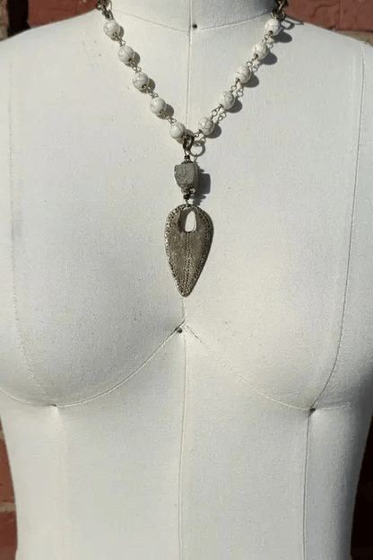 Brass & Pyrite Warrior Necklace - ivyandlavyboutique Spirit Lala