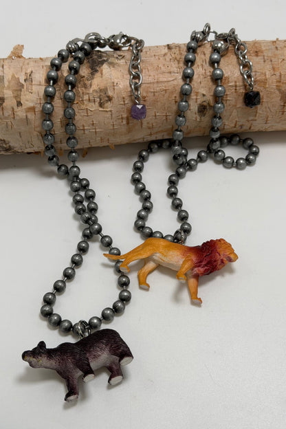 Brown Bear Inner Child Animal Necklace - ivyandlavyboutique ivyandlavyboutique