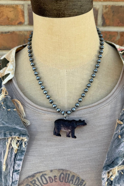 Brown Bear Inner Child Animal Necklace - ivyandlavyboutique ivyandlavyboutique