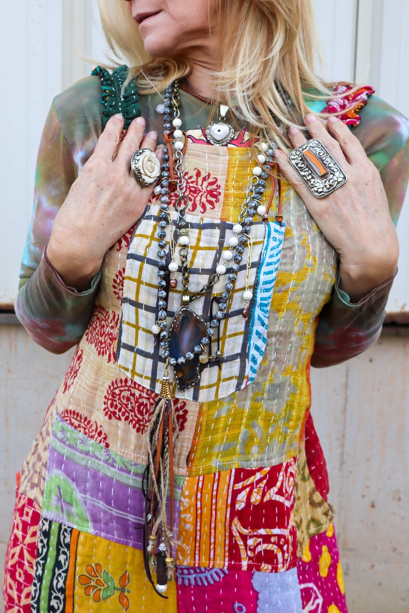 Brown Geode Slab Statement Handmade Necklace - ivyandlavyboutique ivyandlavyboutique