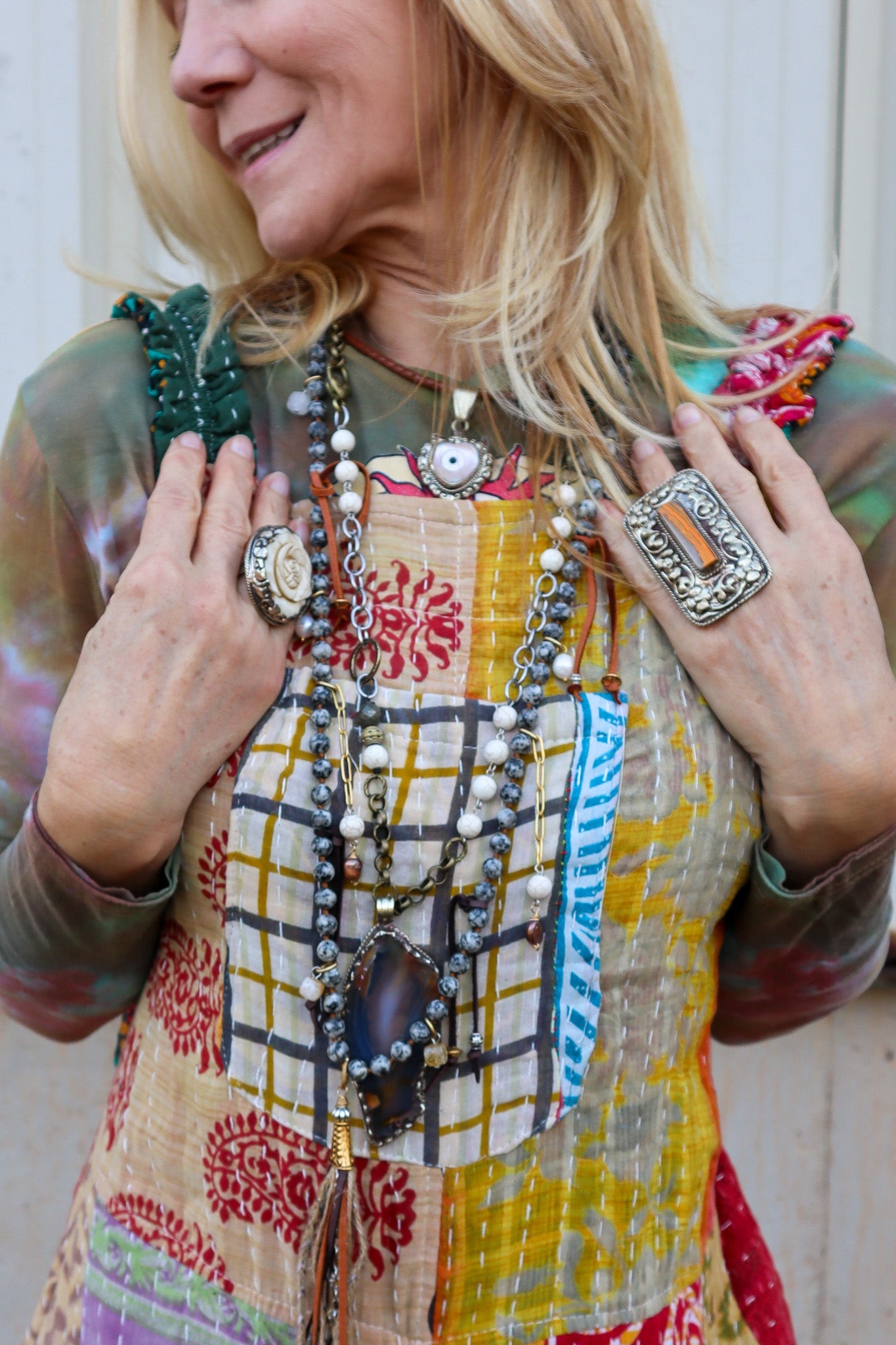 Brown Geode Slab Statement Handmade Necklace - ivyandlavyboutique ivyandlavyboutique