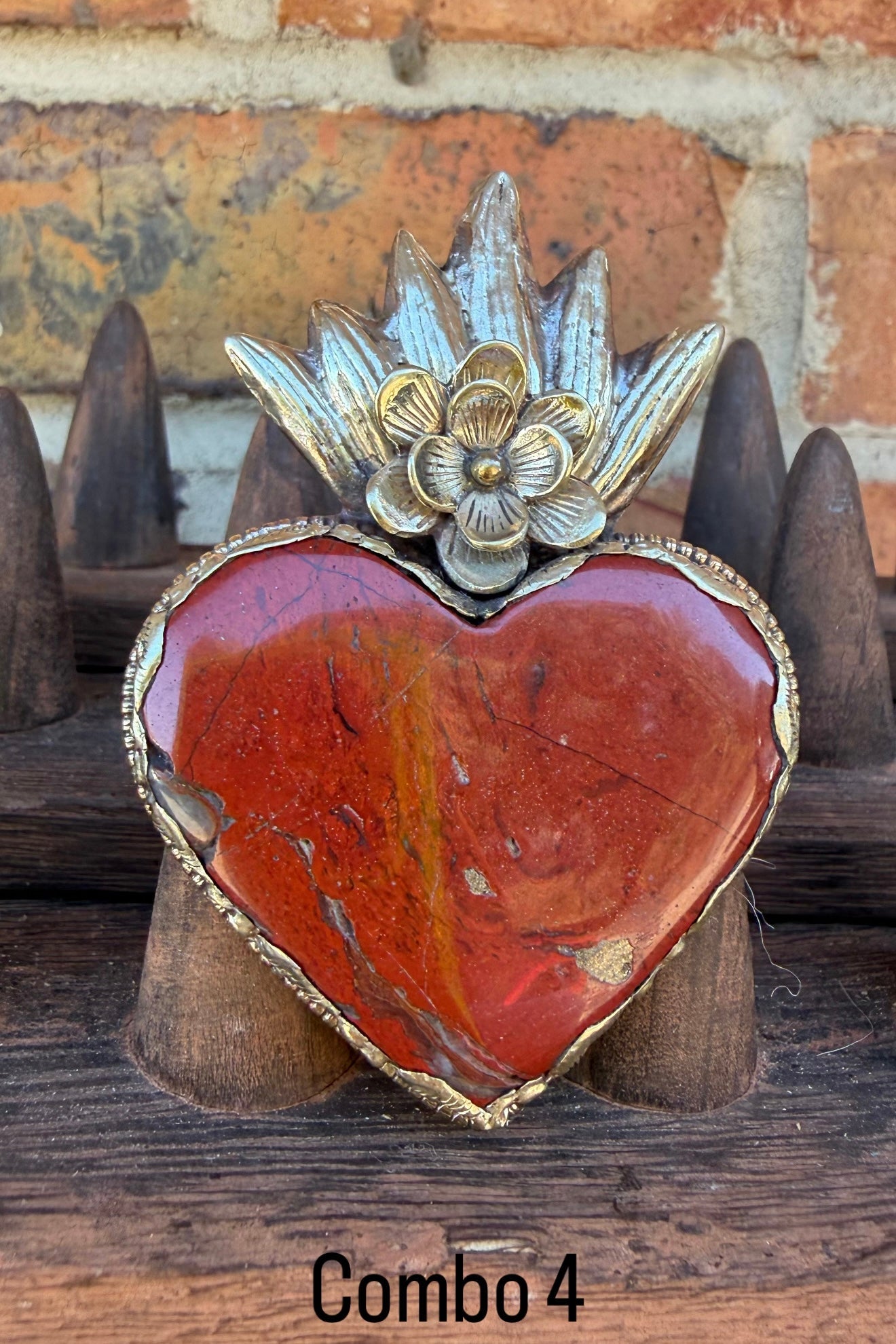 Brown Heart Statement Ring - ivyandlavyboutique ivyandlavyboutique