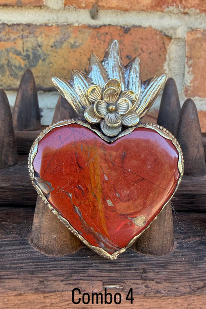 Brown Heart Statement Ring - ivyandlavyboutique ivyandlavyboutique