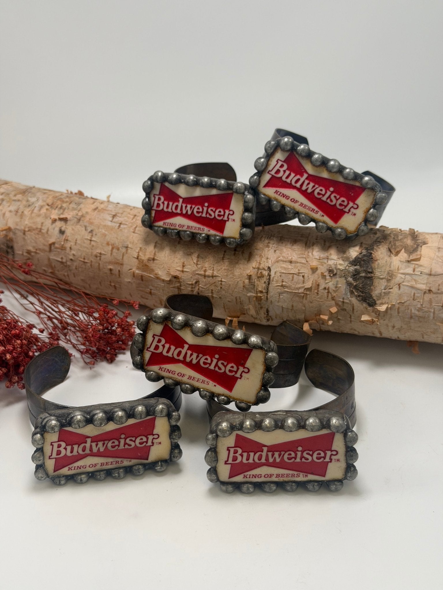 Budweiser Domino Cuff Bracelet - ivyandlavyboutique ivyandlavyboutique