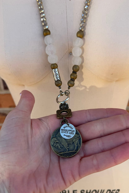 Buffalo Coin Necklace - ivyandlavyboutique ivyandlavyboutique