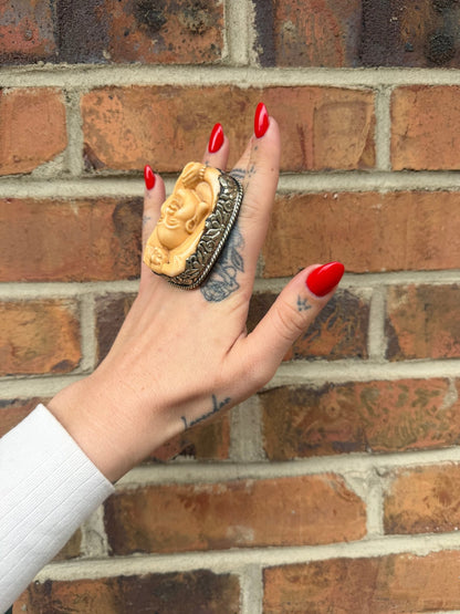 Bug Buddha Head Ring - ivyandlavyboutique ivyandlavyboutique