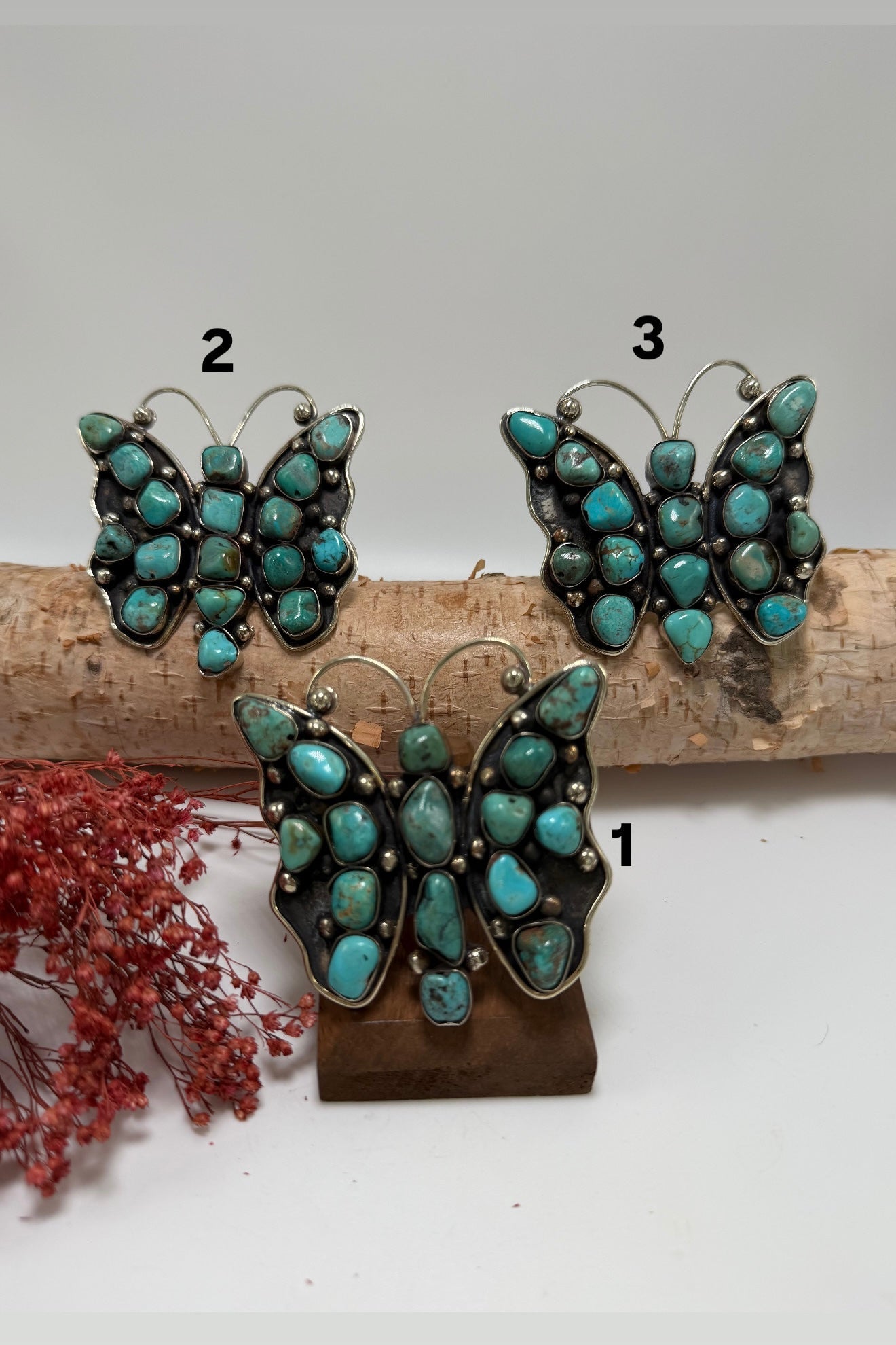 Bug Turquoise Nugget Butterfly Ring ￼ - ivyandlavyboutique ivyandlavyboutique