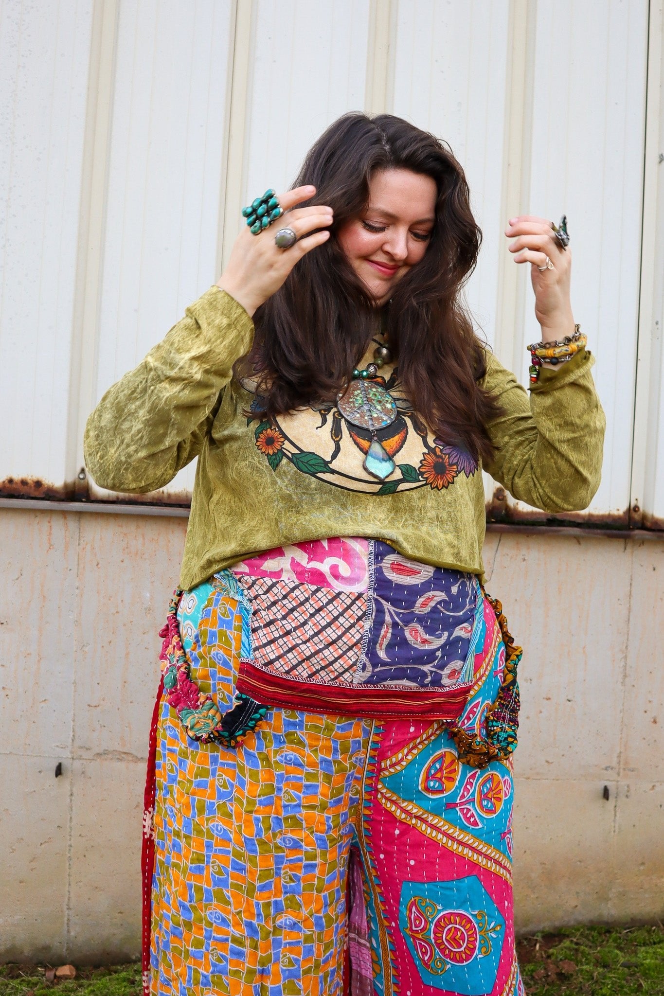 Bugging Out Long Sleeve Top - ivyandlavyboutique Kathmandu Imports