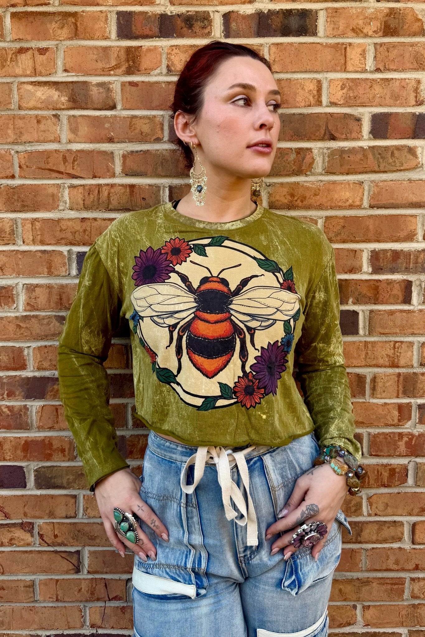 Bugging Out Long Sleeve Top - ivyandlavyboutique Kathmandu Imports