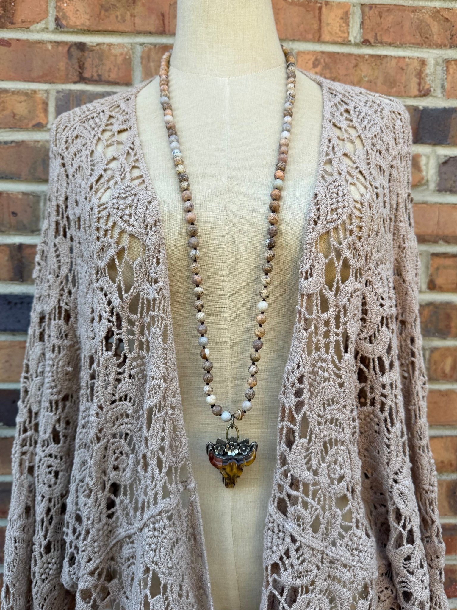 Bull Head in Tigers Eye - ivyandlavyboutique ivyandlavyboutique