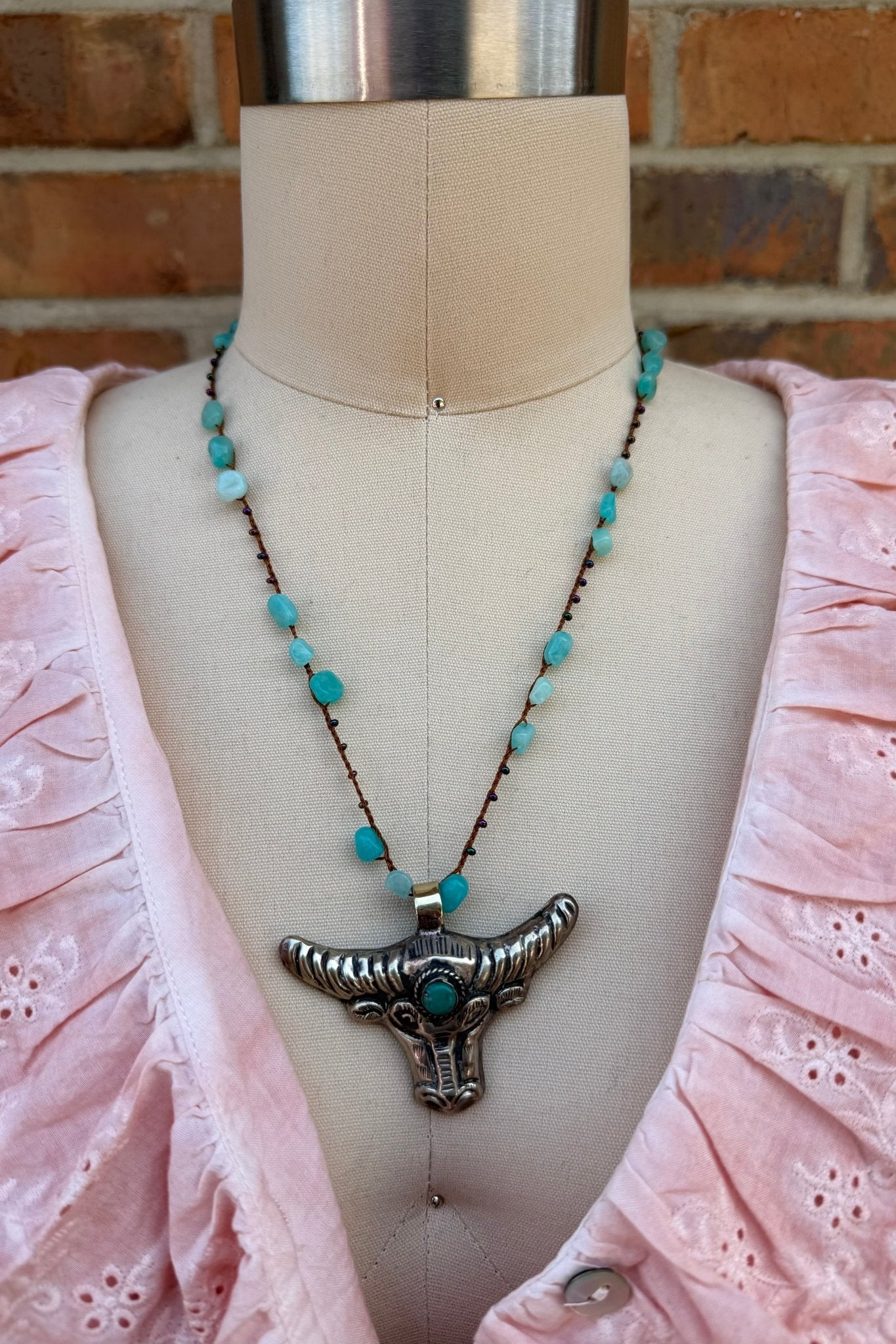 Bulls Got Blues Necklace - ivyandlavyboutique ivyandlavyboutique