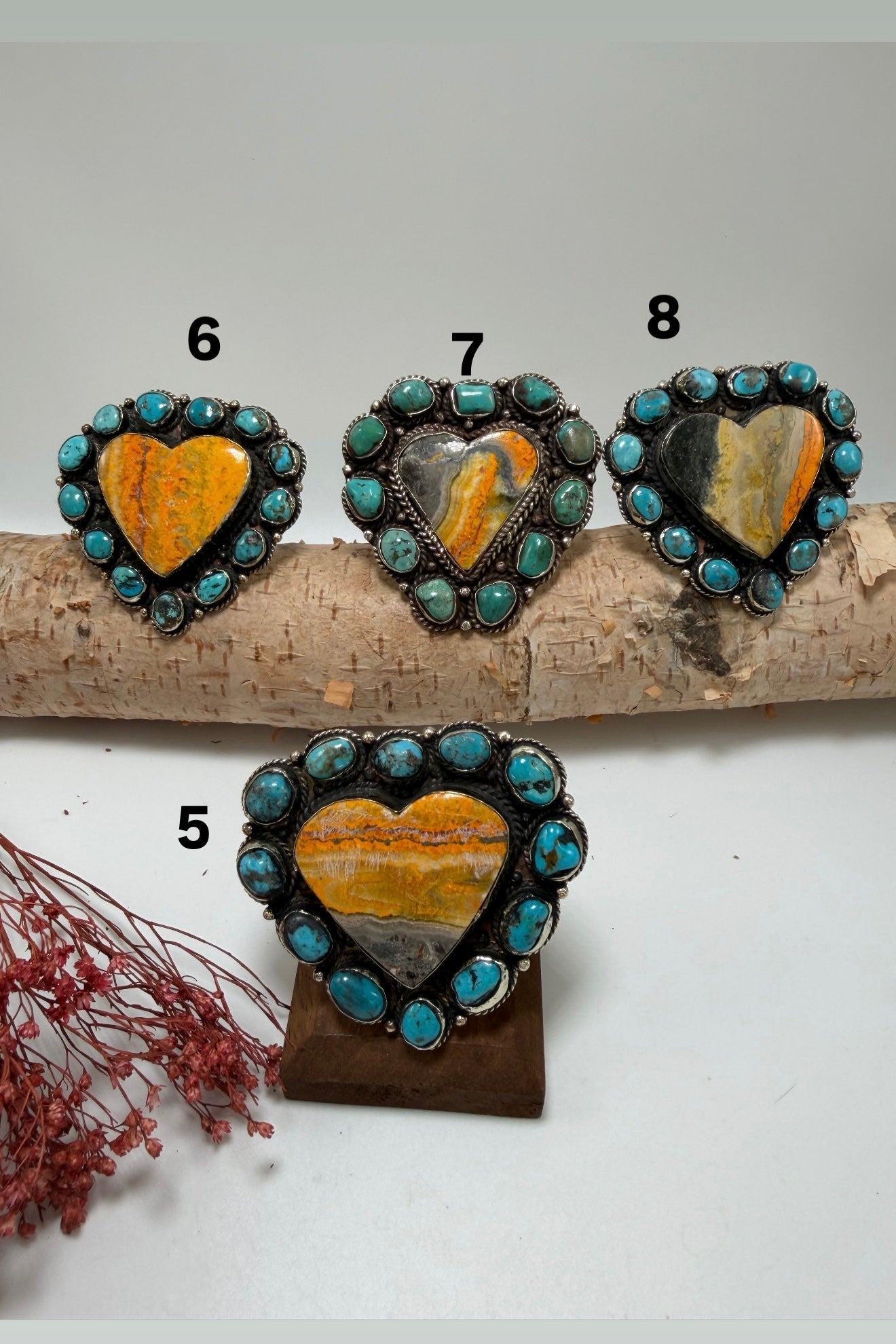Bumble Bee Jasper Heart in Blues - ivyandlavyboutique ivyandlavyboutique