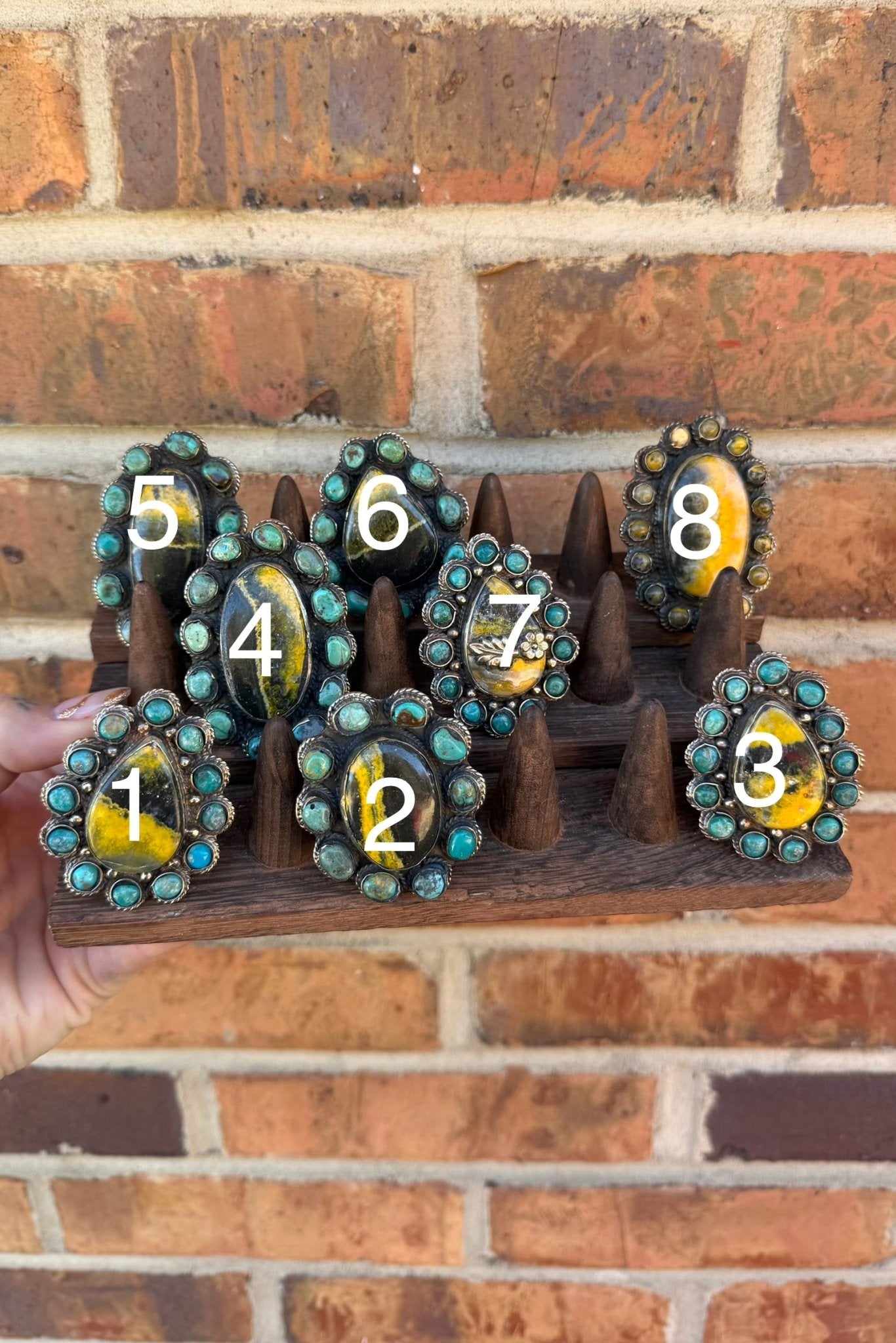 Bumble Bee Jasper Statement Ring - ivyandlavyboutique ivyandlavyboutique