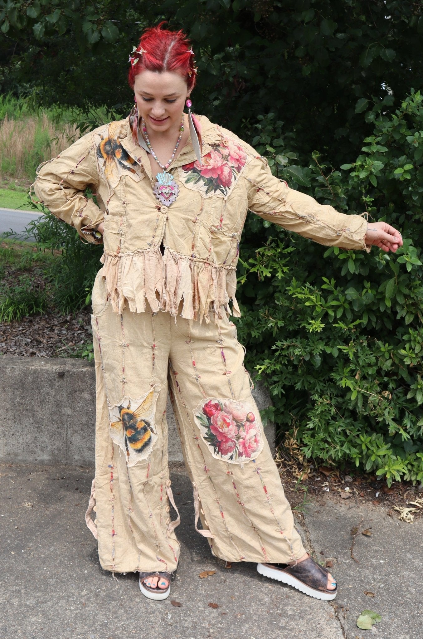 Bumble Bee Rose Pant - ivyandlavyboutique A Rare Bird Shop