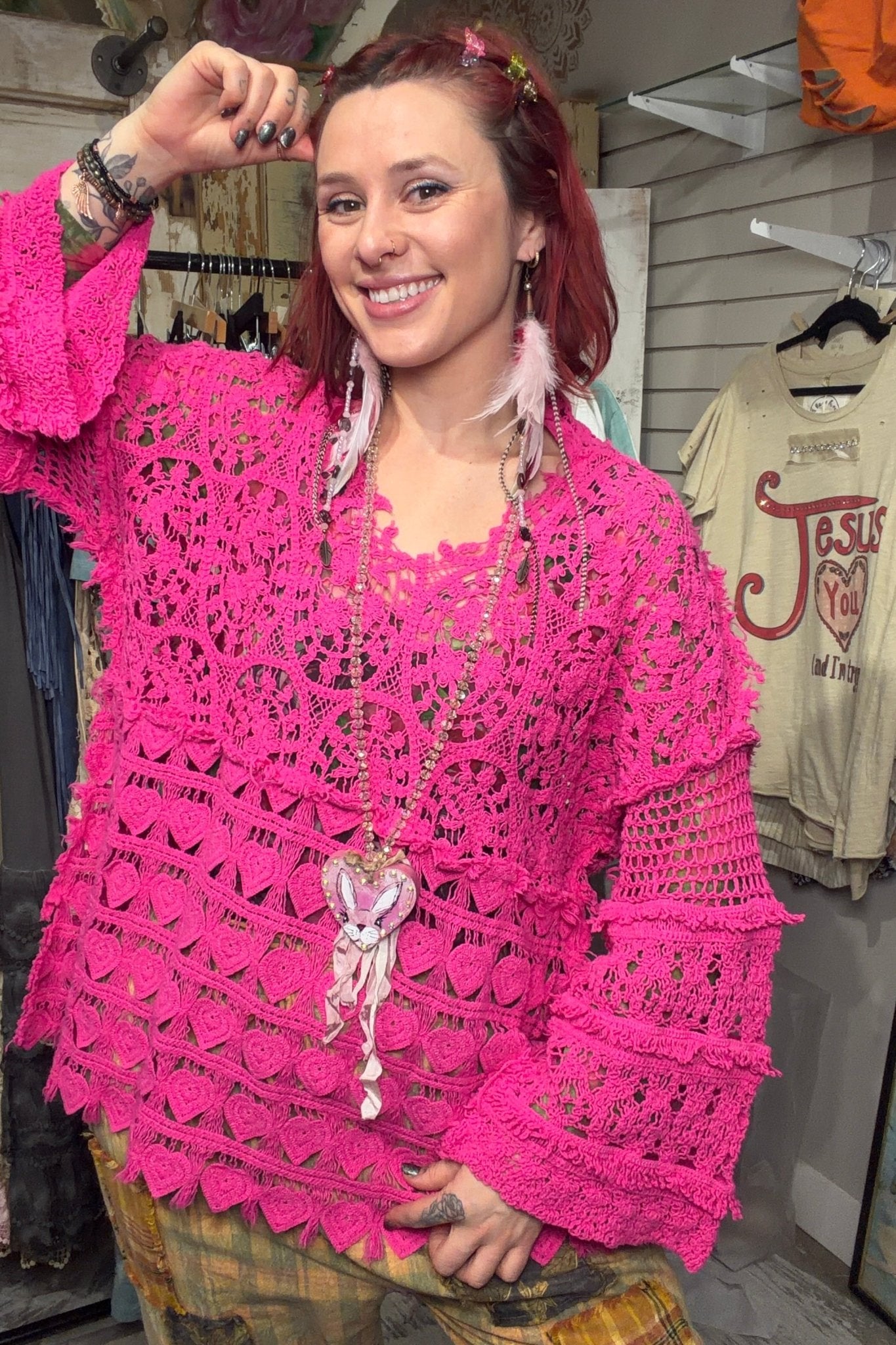 Bunny Heart Necklace - ivyandlavyboutique A Rare Bird Shop