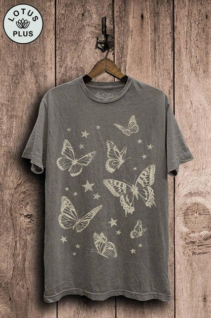 Butterflies Graphic Top - ivyandlavyboutique Lotus Fashion Collection