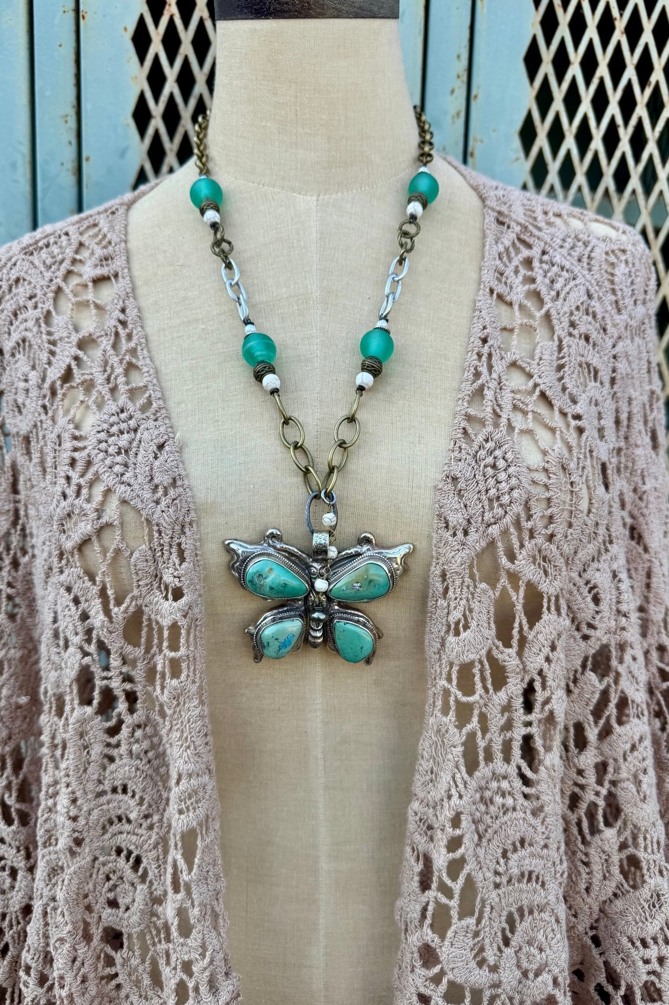 Butterfly Beauty Statement Necklace - ivyandlavyboutique Spirit Lala