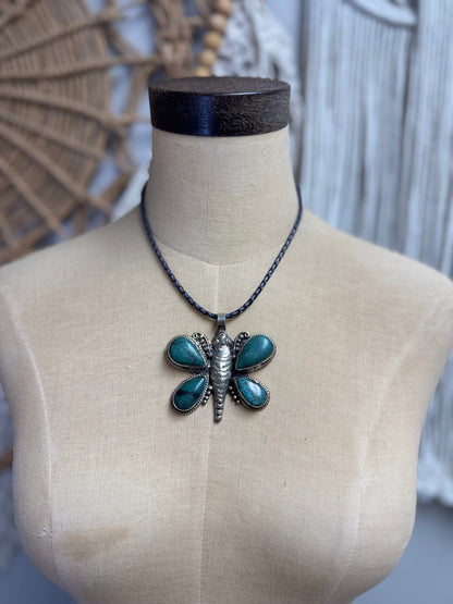 Butterfly Bliss Combo 4 Choker on Leather - ivyandlavyboutique ivyandlavyboutique