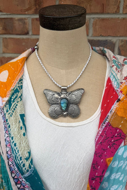 Butterfly Bliss Combo 5 Choker on Leather - ivyandlavyboutique ivyandlavyboutique