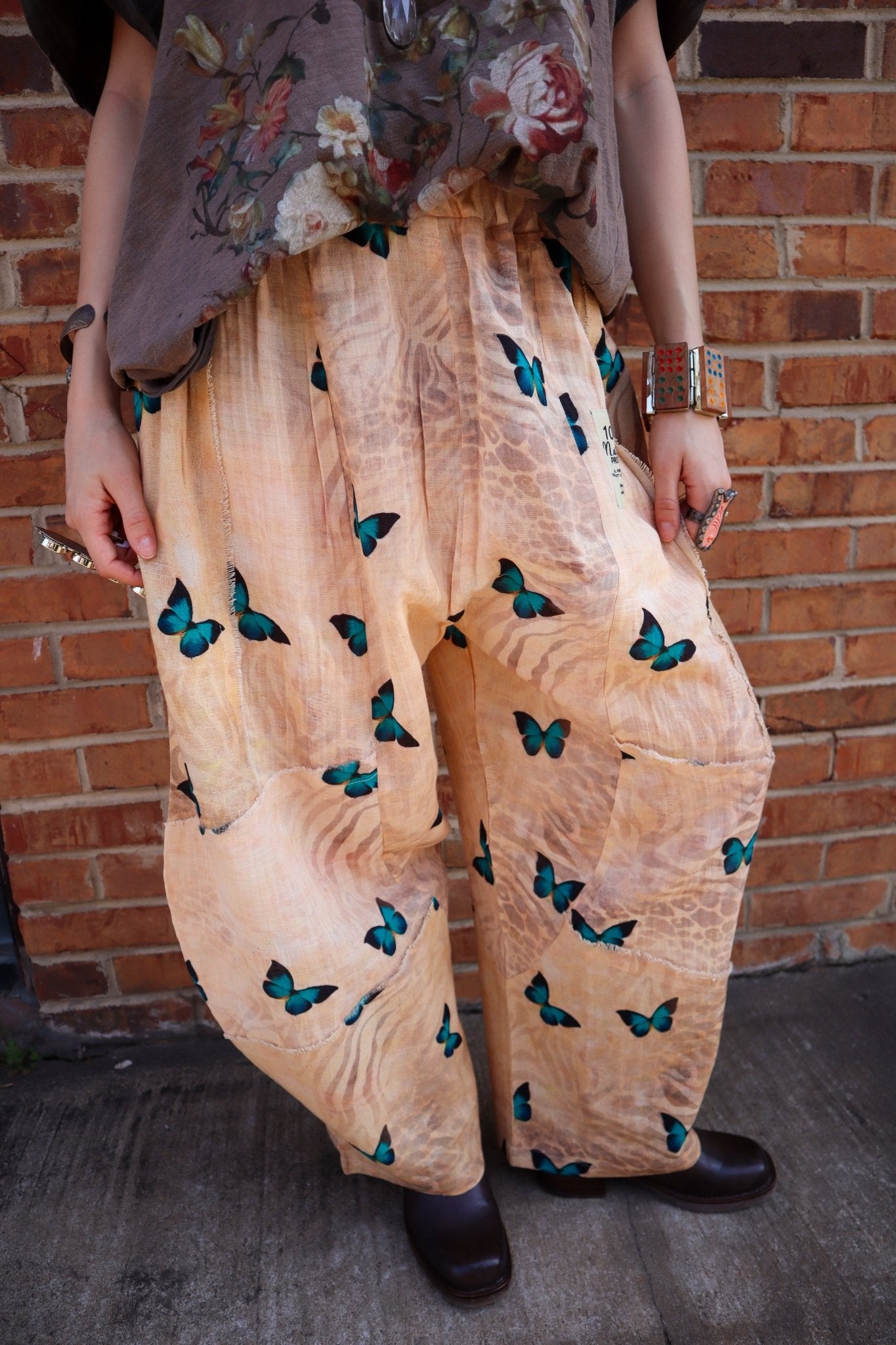 Butterfly Bliss Pant - ivyandlavyboutique I LOVE LINEN