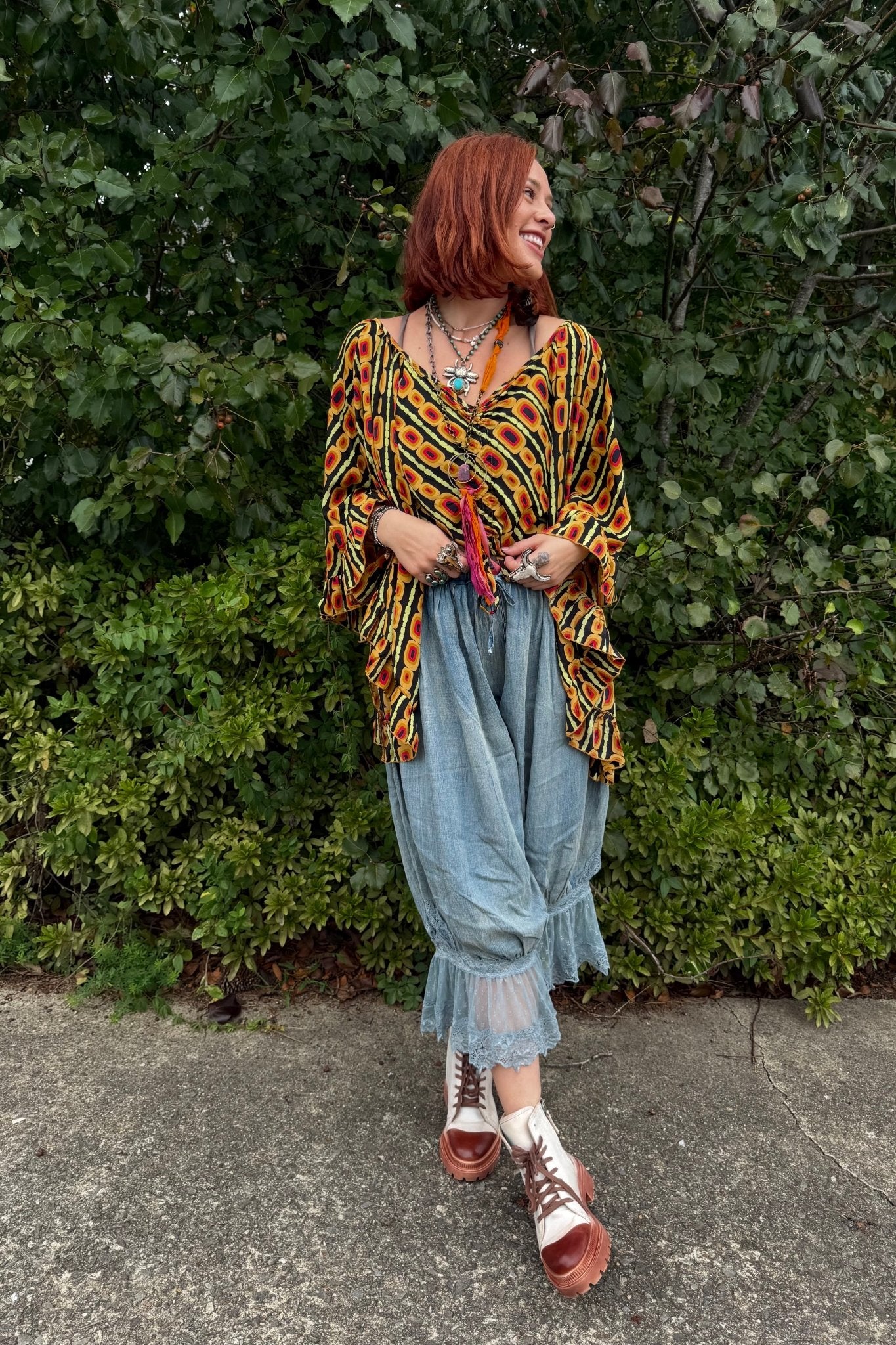 Butterfly Center Cinched Top Combo A - ivyandlavyboutique Karma Highway