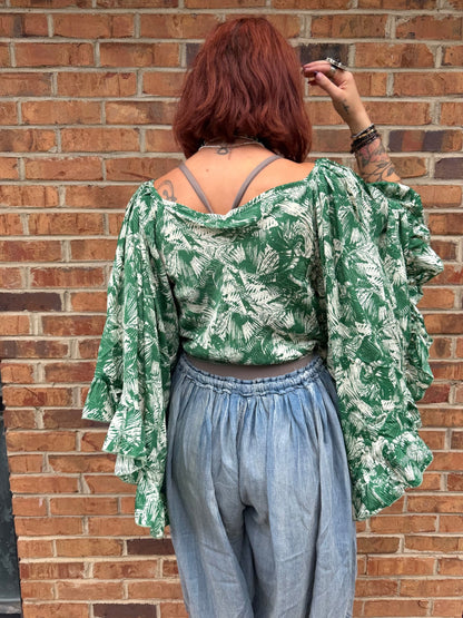 Butterfly Center Cinched Top Combo H - ivyandlavyboutique Karma Highway