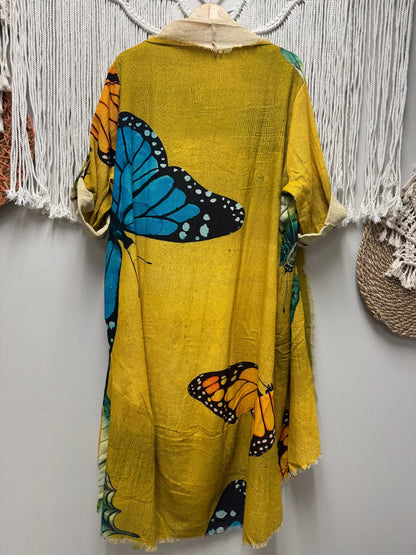 Butterfly Euphoria Duster - ivyandlavyboutique LeParisPetit by I Love Linen