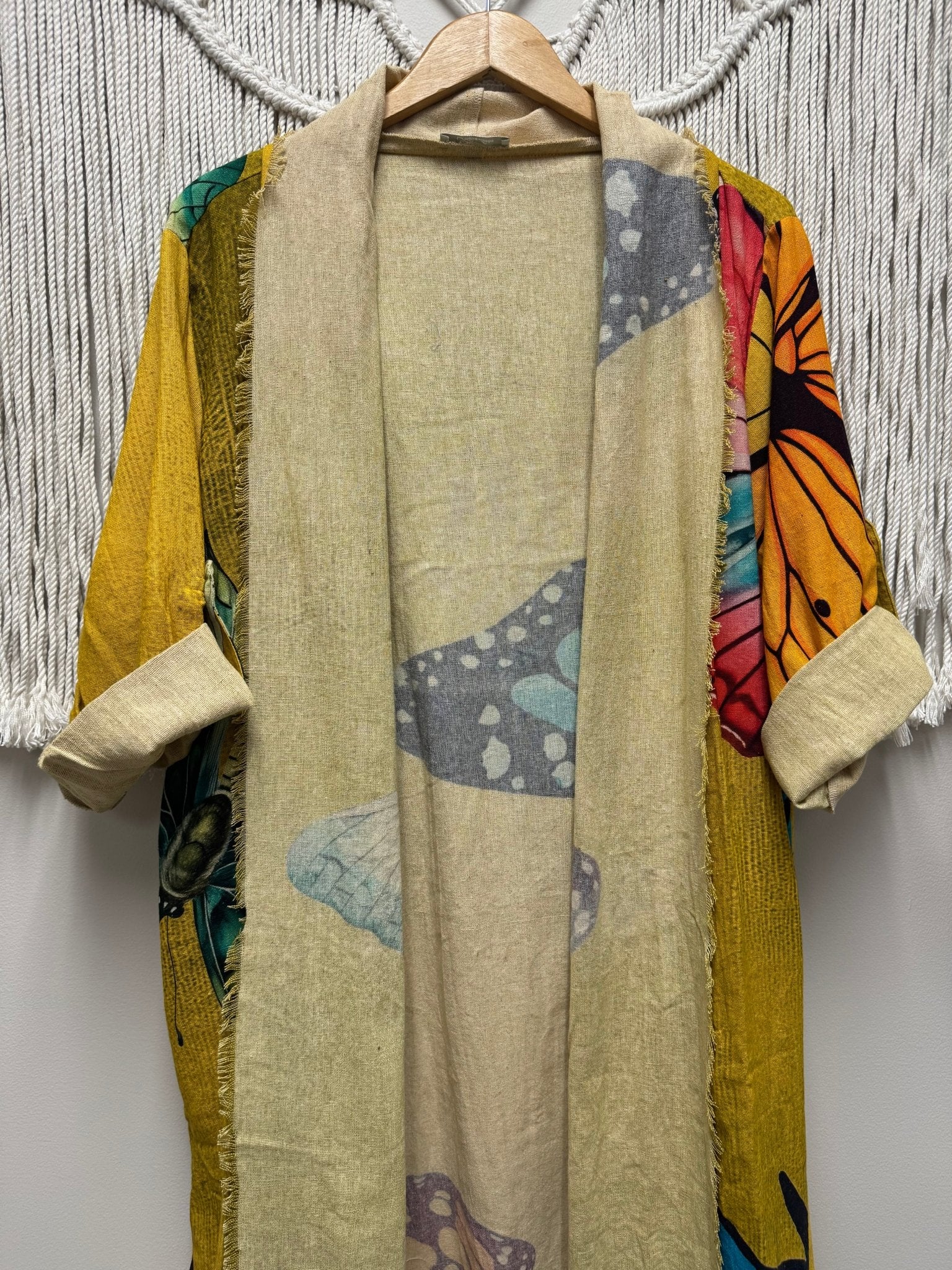 Butterfly Euphoria Duster - ivyandlavyboutique LeParisPetit by I Love Linen