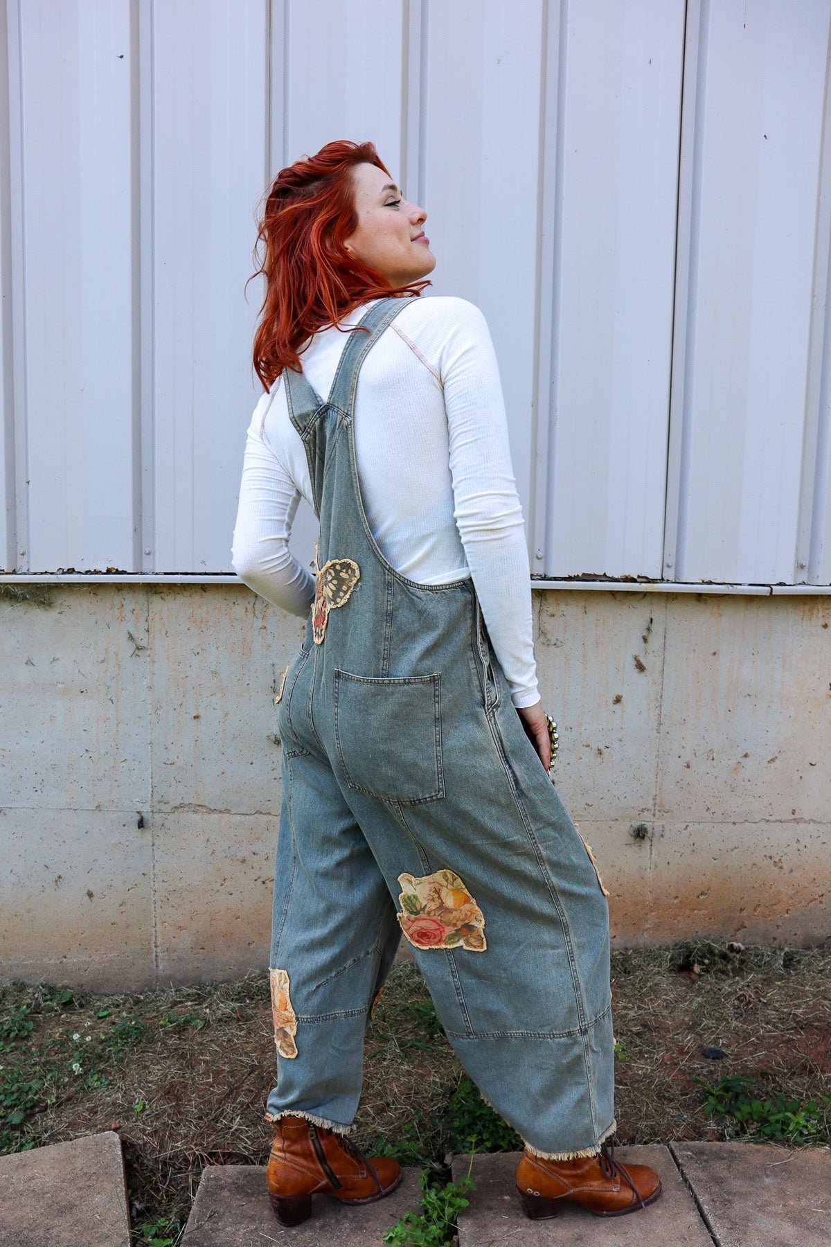 Butterfly Euphoria Overall - ivyandlavyboutique Blue Velvet