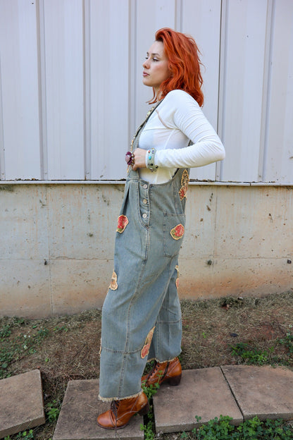 Butterfly Euphoria Overall - ivyandlavyboutique Blue Velvet