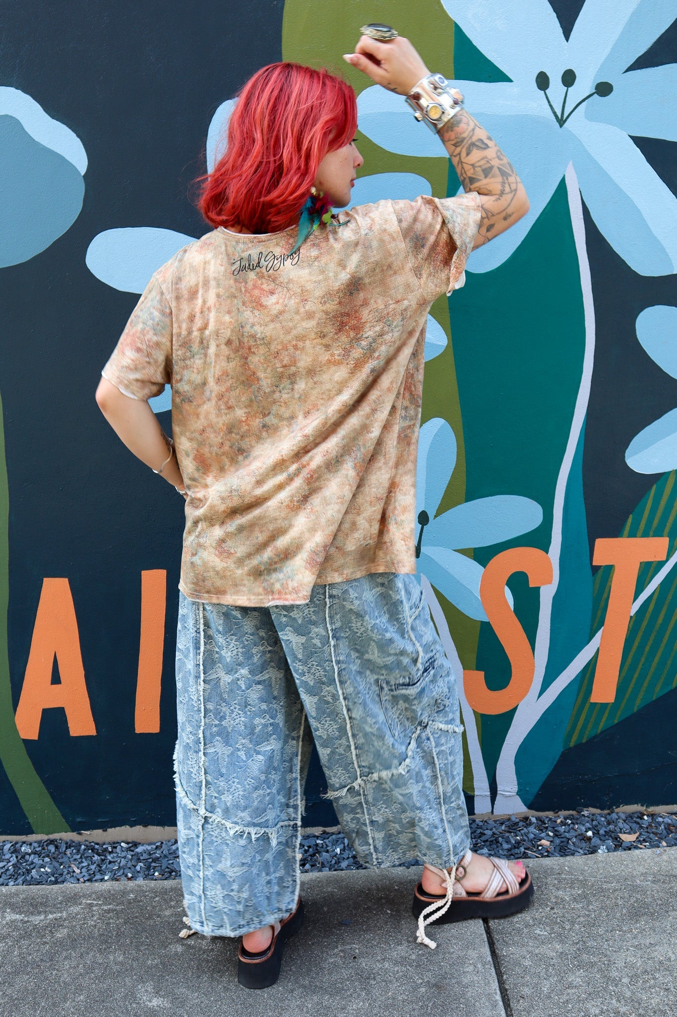 Butterfly Fly Away Denim Ballon Pant - ivyandlavyboutique Blue Velvet