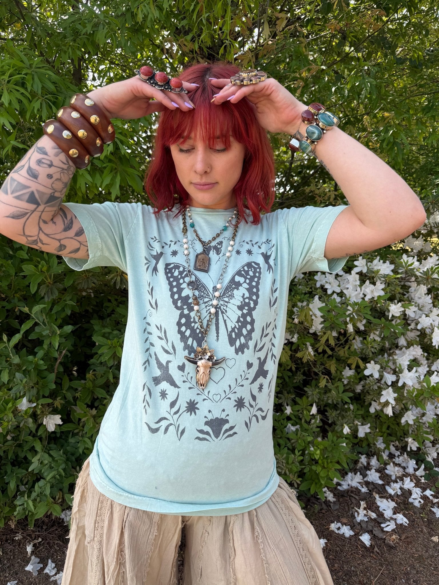 Butterfly Glow Graphic Top - ivyandlavyboutique Lotus Fashion Collection