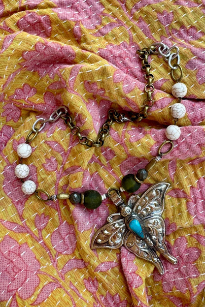 Butterfly Insect Handmade Necklace - ivyandlavyboutique ivyandlavyboutique