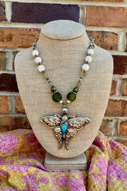 Butterfly Insect Handmade Necklace - ivyandlavyboutique ivyandlavyboutique