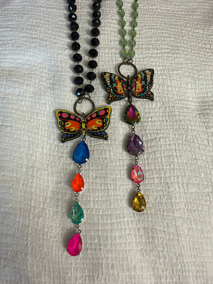 Butterfly Teardrop Necklace Gypsy South Jewelry 30 - Boho Wanderlust Boutique Boho Wanderlust Boutique