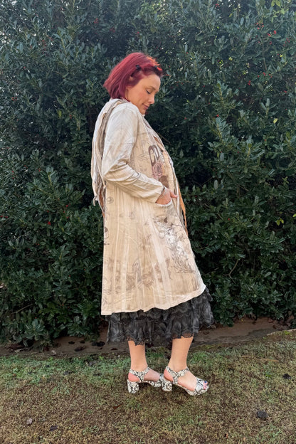 Buttery Faux Suede Longline Jacket With Pockets COWGIRL - ivyandlavyboutique Origami Apparel ~ Lace and Crochet inspired