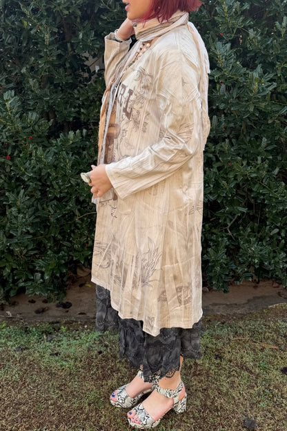 Buttery Faux Suede Longline Jacket With Pockets COWGIRL - ivyandlavyboutique Origami Apparel ~ Lace and Crochet inspired