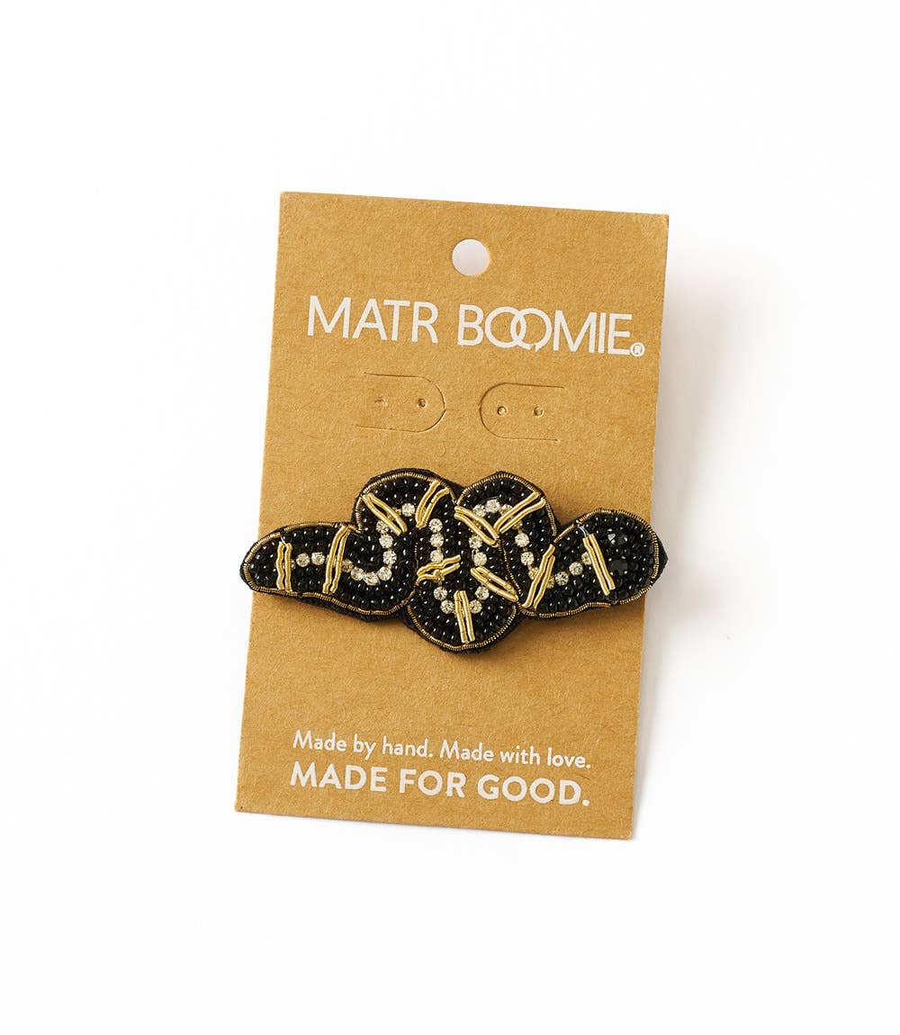 Bala Mani Beaded Snake Brooch Pin
