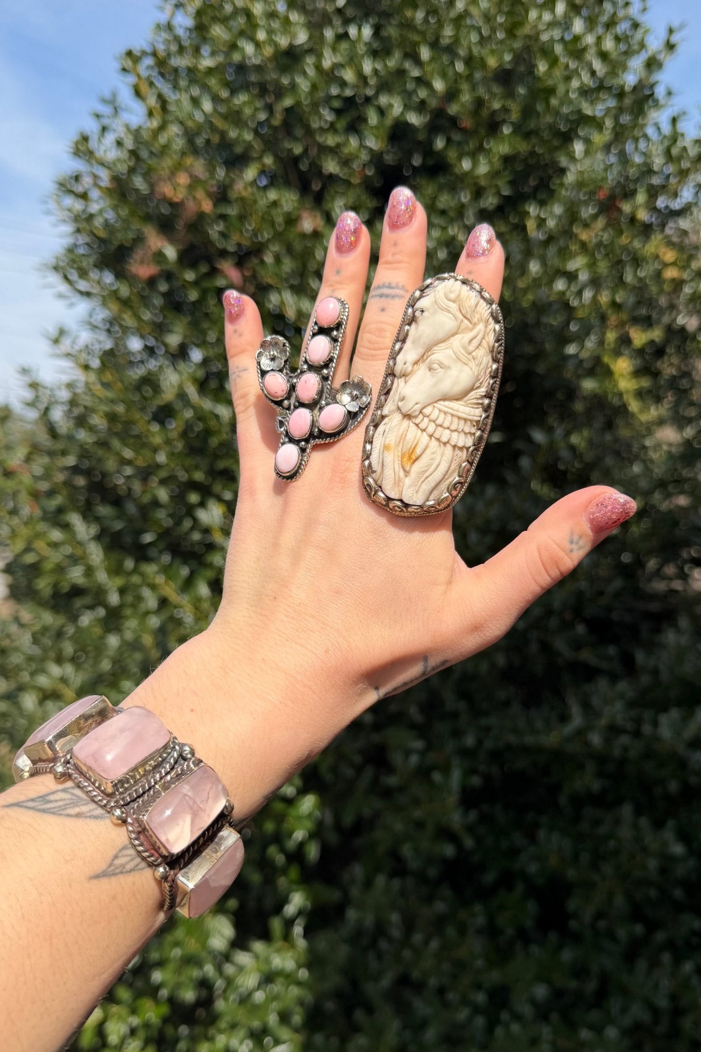 Cactus in Pink Ring - ivyandlavyboutique ivyandlavyboutique