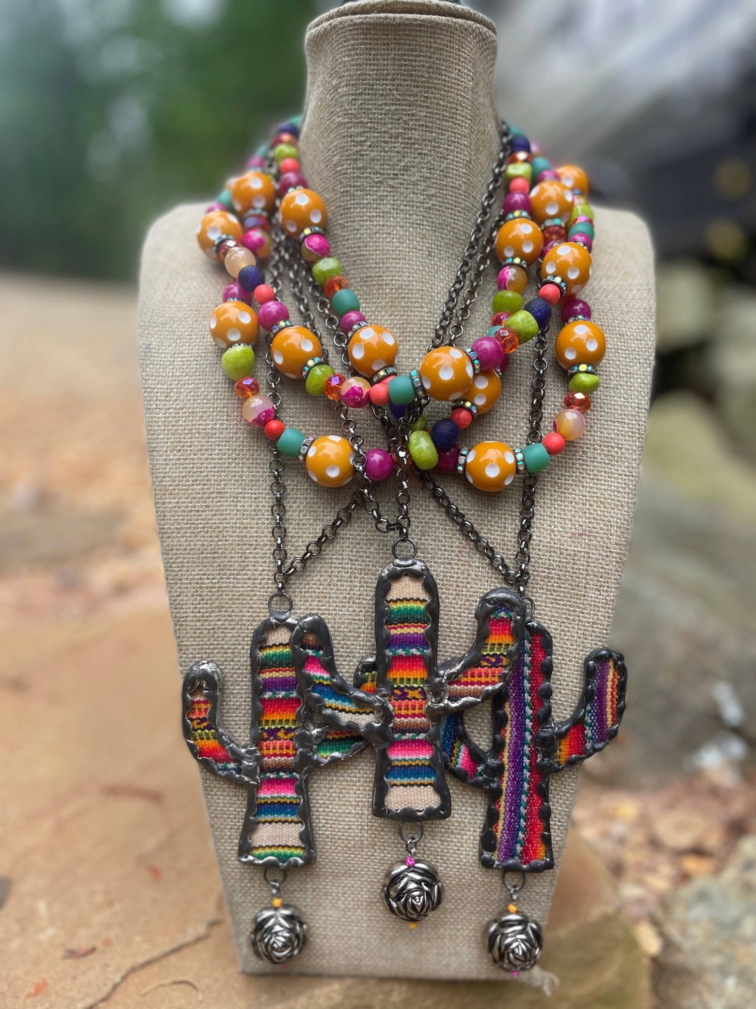 Cactus  Necklace - ivyandlavyboutique Gypsy South