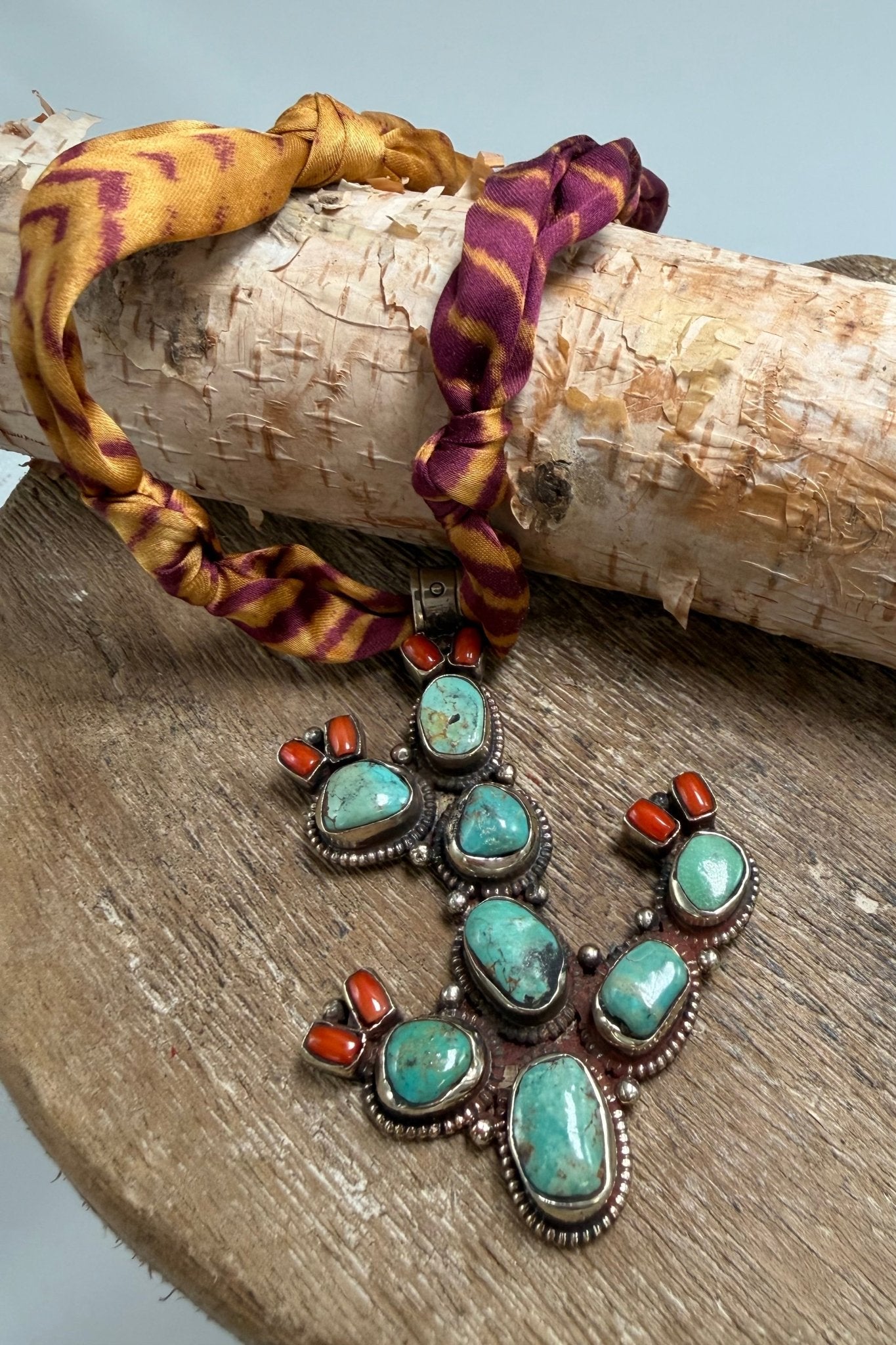 Cactus Pendant Fabric Choker - ivyandlavyboutique ivyandlavyboutique